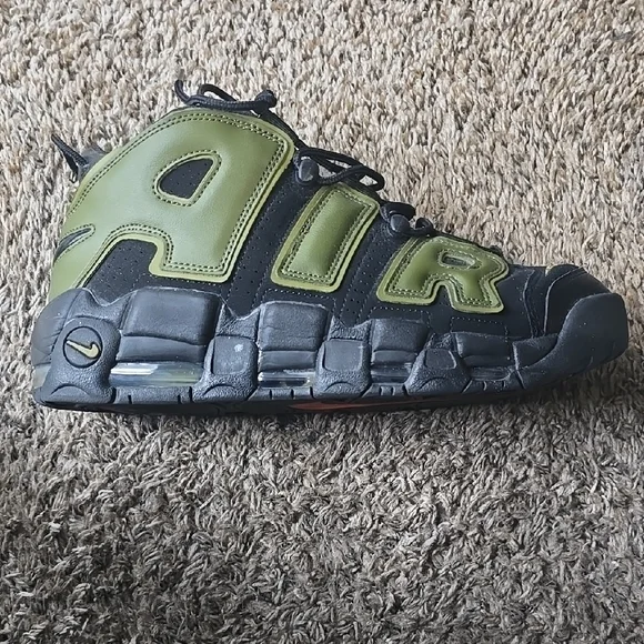 Nike Kids Air Sneakers - Black and Green - Picture 1 of 4